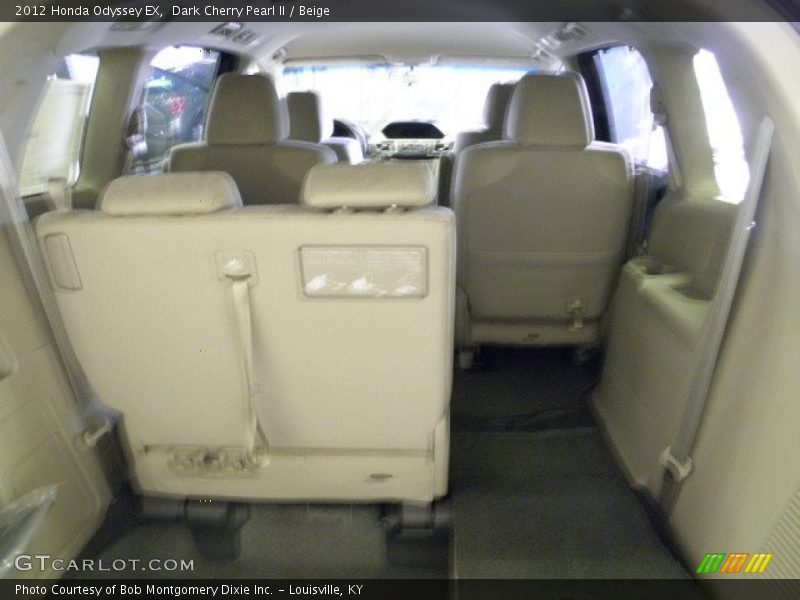 Dark Cherry Pearl II / Beige 2012 Honda Odyssey EX
