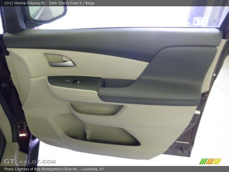 Dark Cherry Pearl II / Beige 2012 Honda Odyssey EX