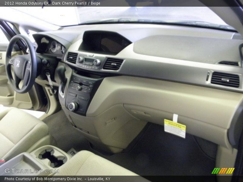 Dark Cherry Pearl II / Beige 2012 Honda Odyssey EX