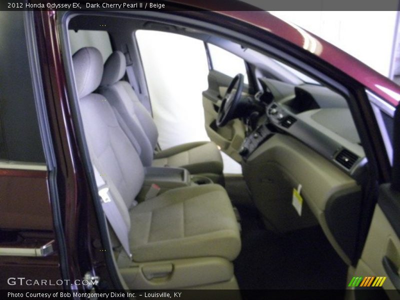 Dark Cherry Pearl II / Beige 2012 Honda Odyssey EX