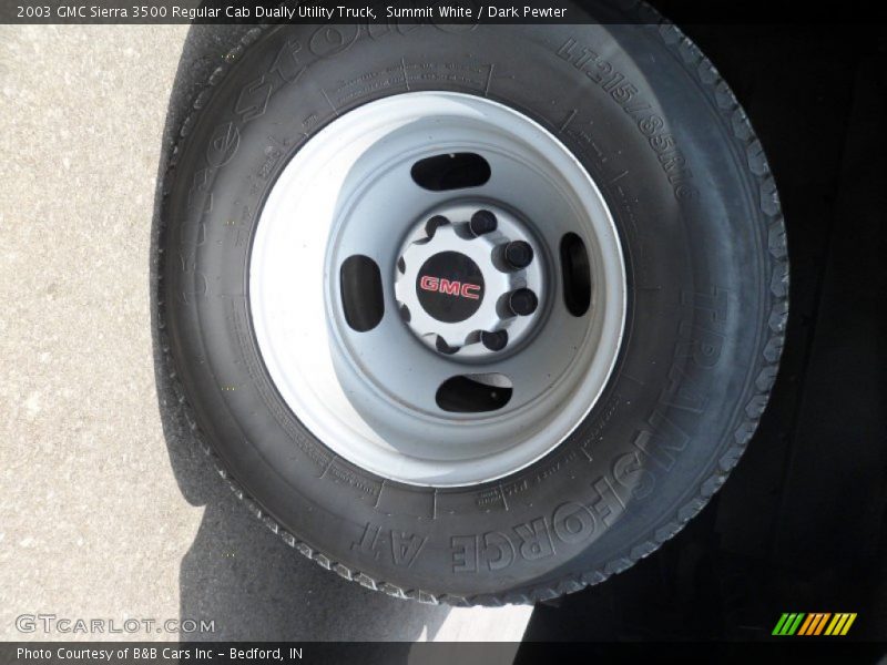 Summit White / Dark Pewter 2003 GMC Sierra 3500 Regular Cab Dually Utility Truck