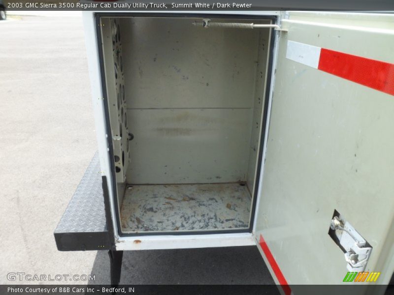 Summit White / Dark Pewter 2003 GMC Sierra 3500 Regular Cab Dually Utility Truck