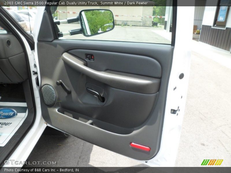 Summit White / Dark Pewter 2003 GMC Sierra 3500 Regular Cab Dually Utility Truck