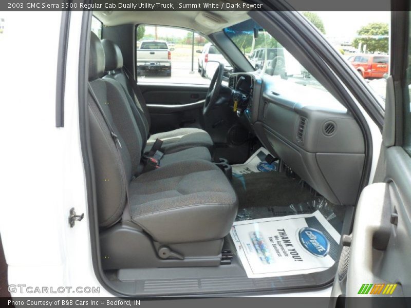 Summit White / Dark Pewter 2003 GMC Sierra 3500 Regular Cab Dually Utility Truck