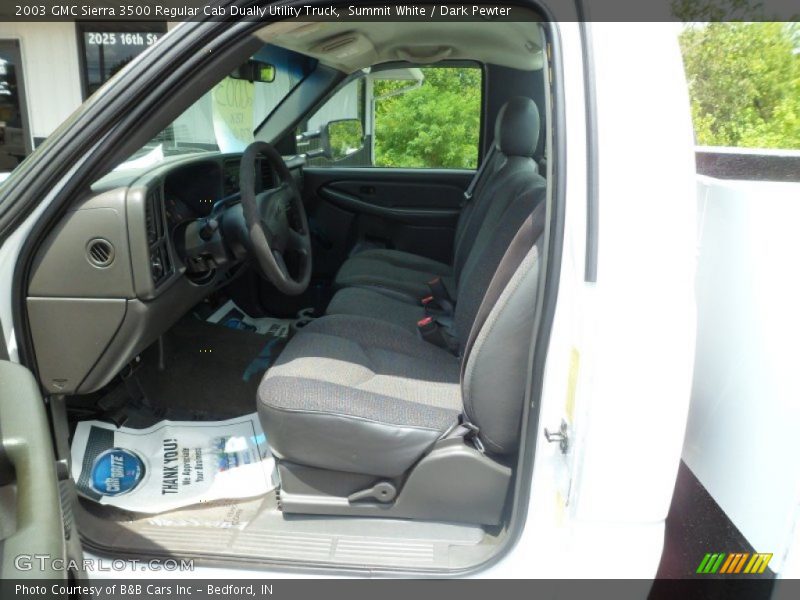 Summit White / Dark Pewter 2003 GMC Sierra 3500 Regular Cab Dually Utility Truck