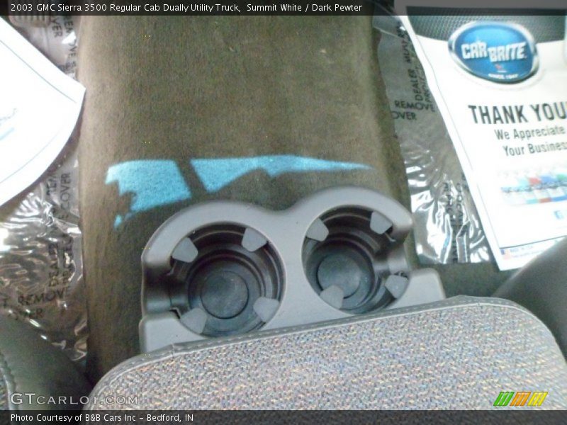 Summit White / Dark Pewter 2003 GMC Sierra 3500 Regular Cab Dually Utility Truck