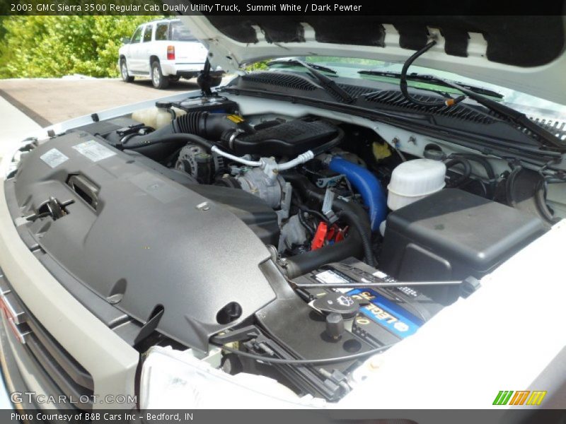 Summit White / Dark Pewter 2003 GMC Sierra 3500 Regular Cab Dually Utility Truck