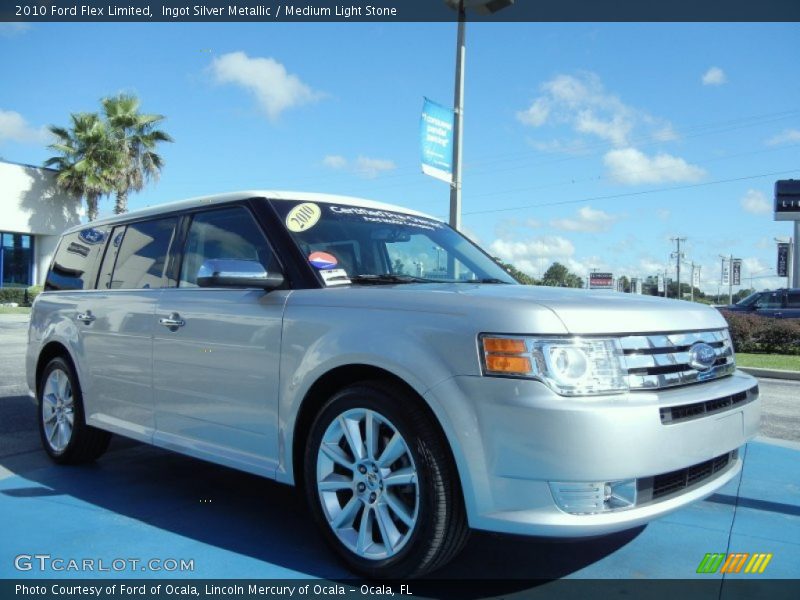 Ingot Silver Metallic / Medium Light Stone 2010 Ford Flex Limited