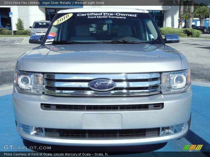 Ingot Silver Metallic / Medium Light Stone 2010 Ford Flex Limited