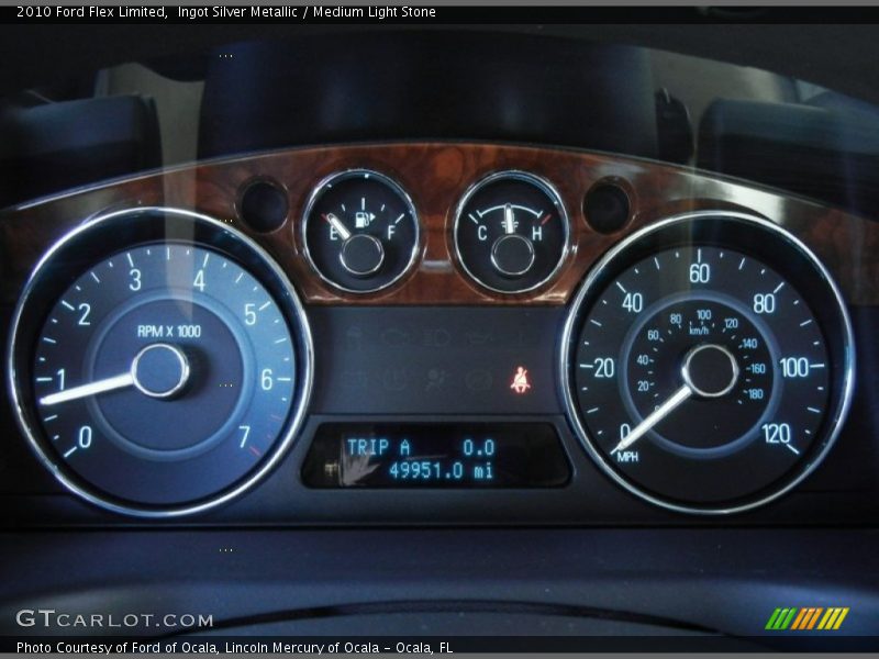 Ingot Silver Metallic / Medium Light Stone 2010 Ford Flex Limited