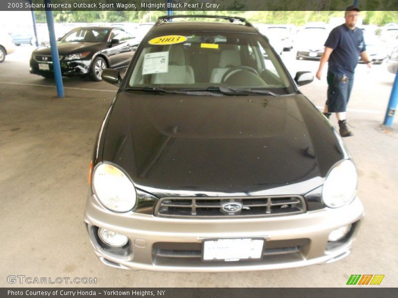 Midnight Black Pearl / Gray 2003 Subaru Impreza Outback Sport Wagon