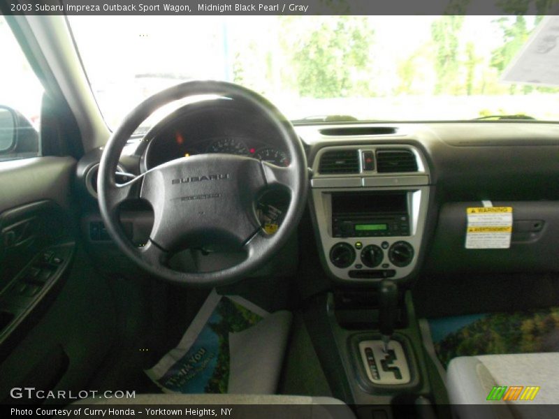 Midnight Black Pearl / Gray 2003 Subaru Impreza Outback Sport Wagon