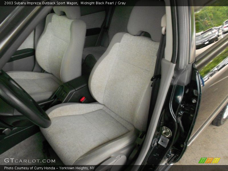 Midnight Black Pearl / Gray 2003 Subaru Impreza Outback Sport Wagon