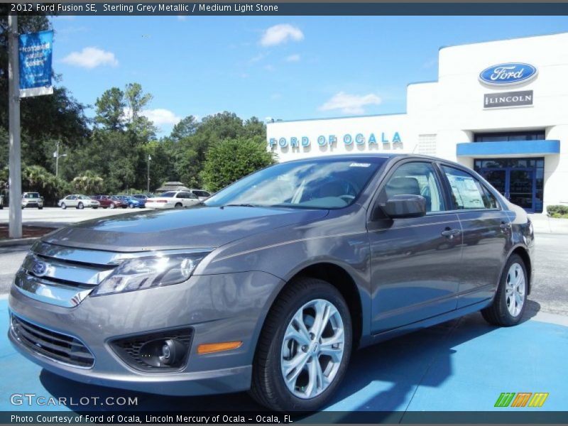 Sterling Grey Metallic / Medium Light Stone 2012 Ford Fusion SE