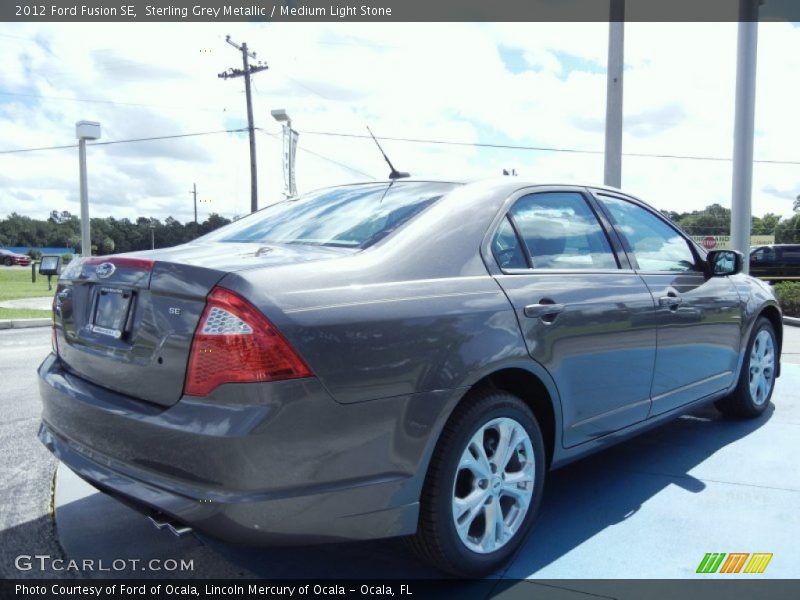 Sterling Grey Metallic / Medium Light Stone 2012 Ford Fusion SE