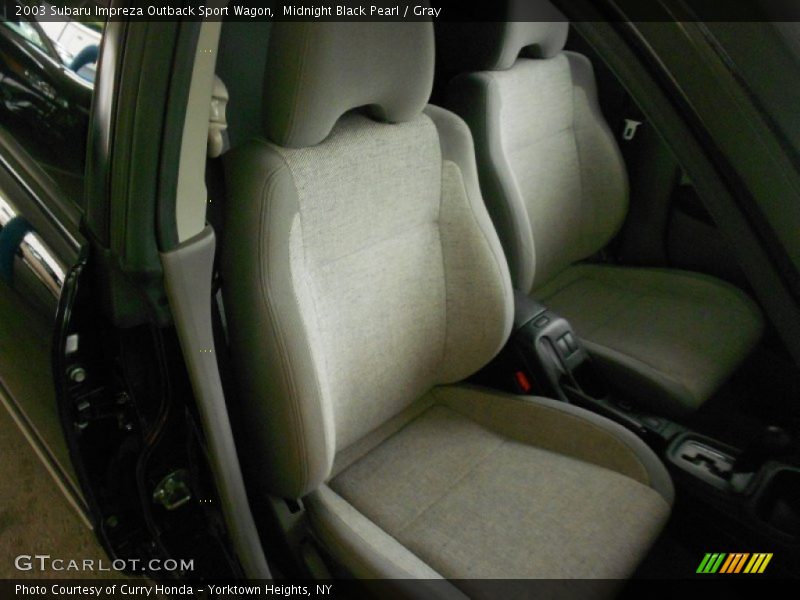Midnight Black Pearl / Gray 2003 Subaru Impreza Outback Sport Wagon