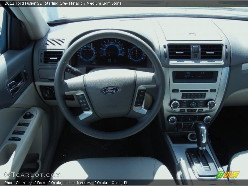 Sterling Grey Metallic / Medium Light Stone 2012 Ford Fusion SE