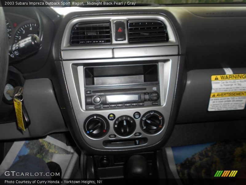Midnight Black Pearl / Gray 2003 Subaru Impreza Outback Sport Wagon
