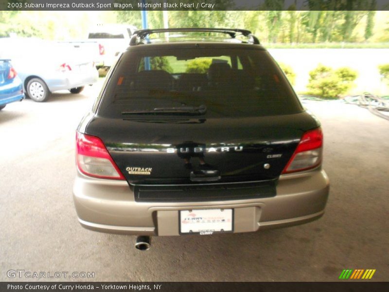 Midnight Black Pearl / Gray 2003 Subaru Impreza Outback Sport Wagon