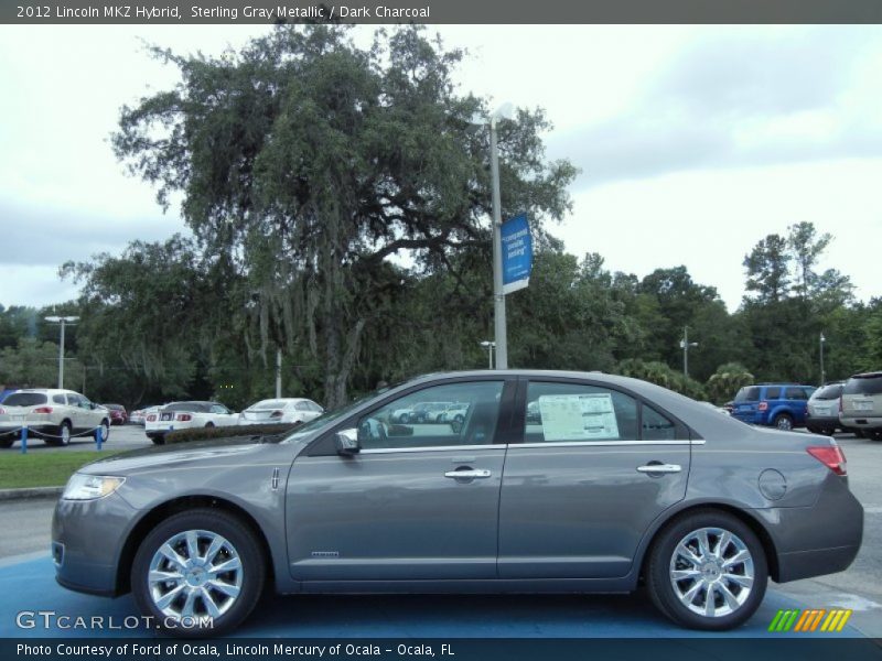Sterling Gray Metallic / Dark Charcoal 2012 Lincoln MKZ Hybrid