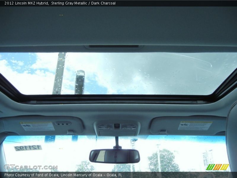 Sterling Gray Metallic / Dark Charcoal 2012 Lincoln MKZ Hybrid
