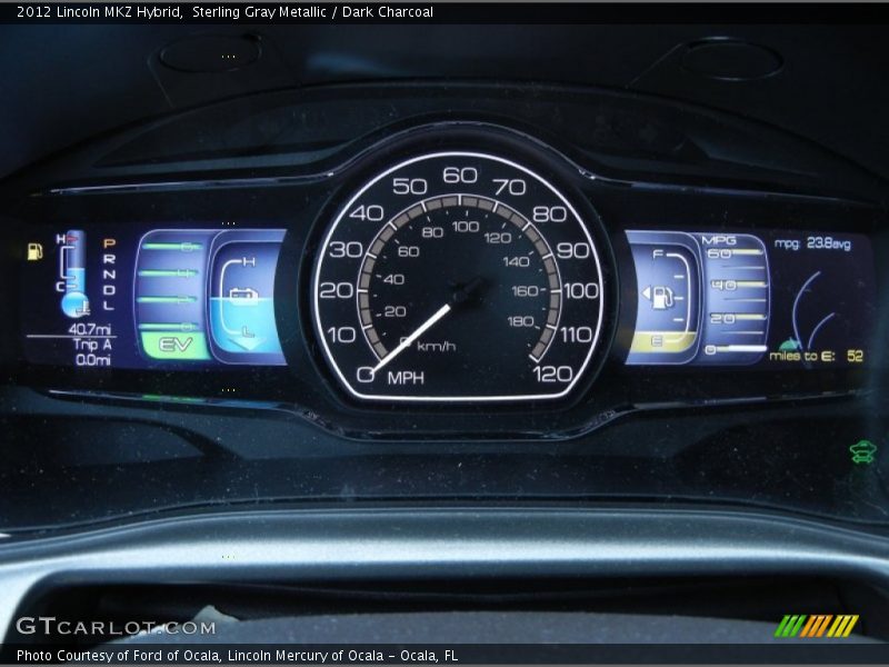 Sterling Gray Metallic / Dark Charcoal 2012 Lincoln MKZ Hybrid