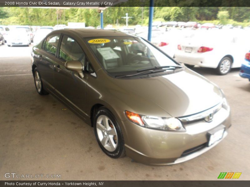 Galaxy Gray Metallic / Gray 2008 Honda Civic EX-L Sedan