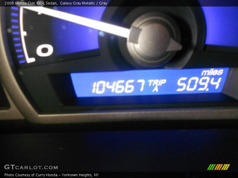 Galaxy Gray Metallic / Gray 2008 Honda Civic EX-L Sedan