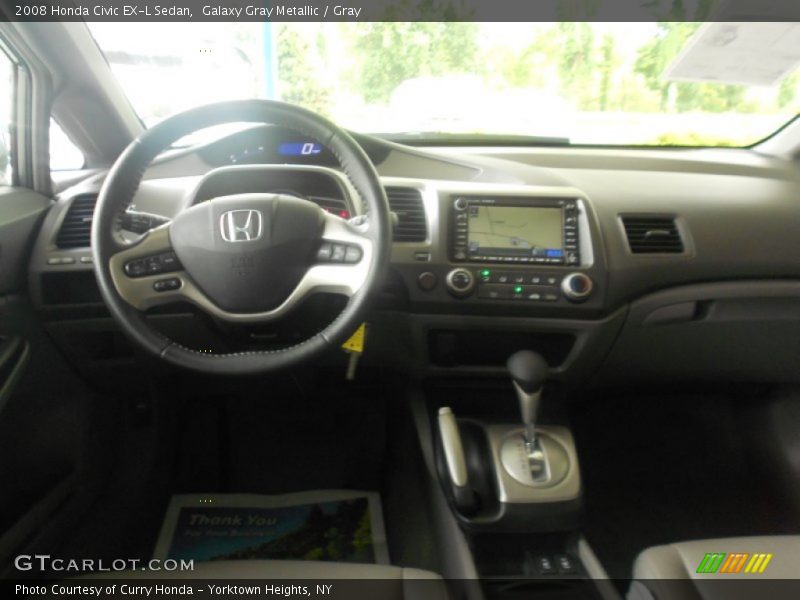 Galaxy Gray Metallic / Gray 2008 Honda Civic EX-L Sedan