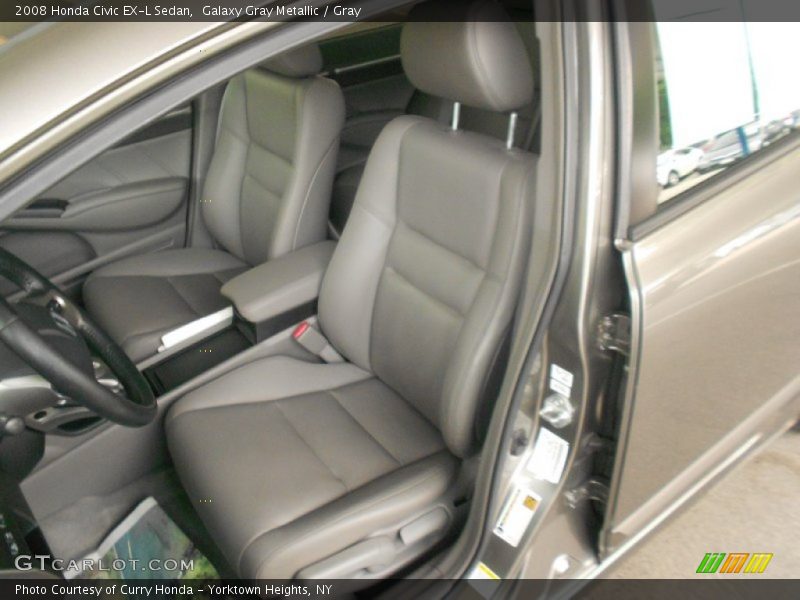 Galaxy Gray Metallic / Gray 2008 Honda Civic EX-L Sedan