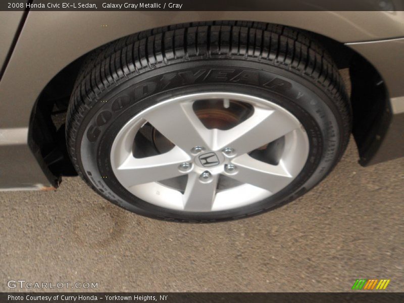 Galaxy Gray Metallic / Gray 2008 Honda Civic EX-L Sedan