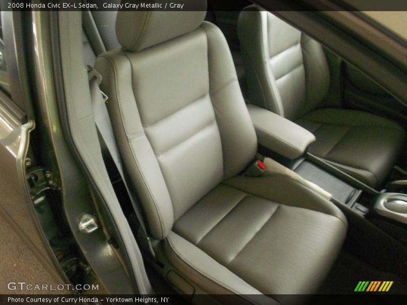 Galaxy Gray Metallic / Gray 2008 Honda Civic EX-L Sedan