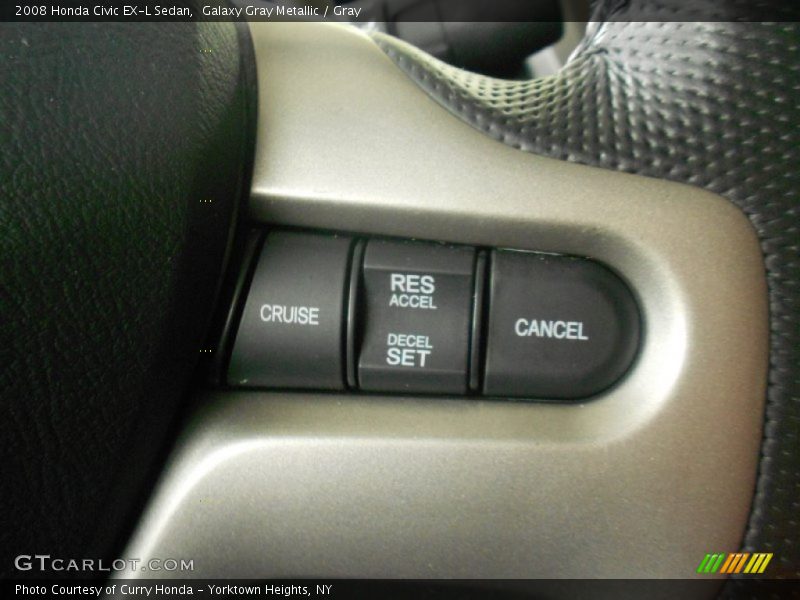 Galaxy Gray Metallic / Gray 2008 Honda Civic EX-L Sedan