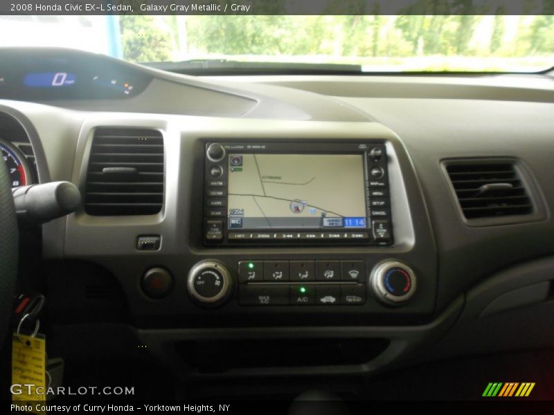 Galaxy Gray Metallic / Gray 2008 Honda Civic EX-L Sedan
