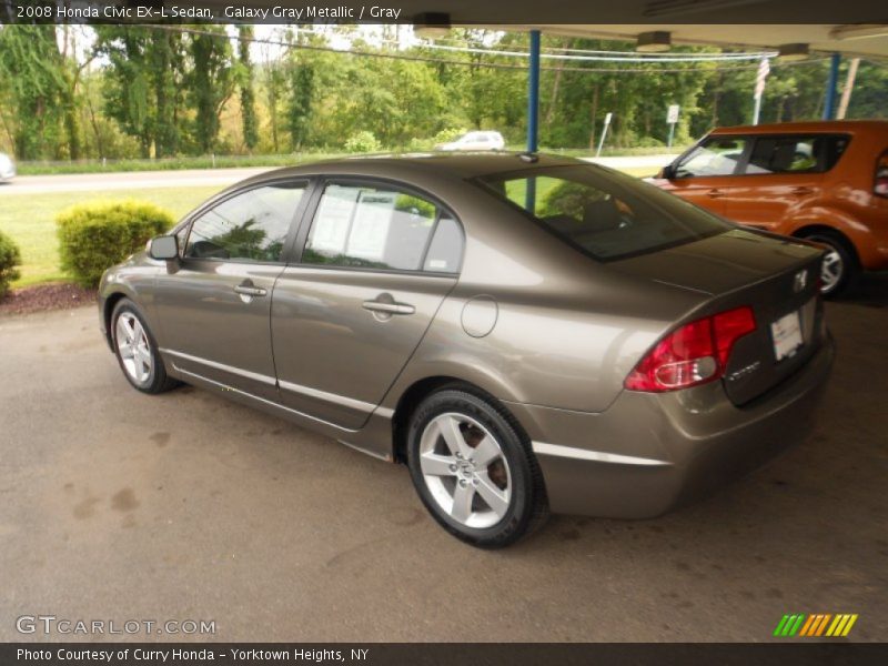 Galaxy Gray Metallic / Gray 2008 Honda Civic EX-L Sedan