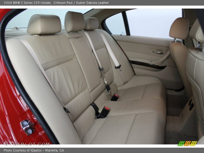 Rear Seat of 2009 3 Series 335i Sedan