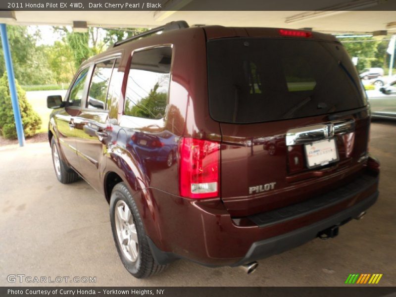 Dark Cherry Pearl / Black 2011 Honda Pilot EX 4WD