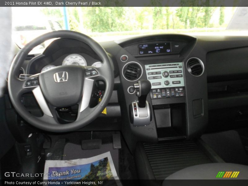 Dark Cherry Pearl / Black 2011 Honda Pilot EX 4WD