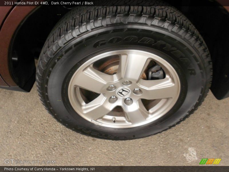 Dark Cherry Pearl / Black 2011 Honda Pilot EX 4WD