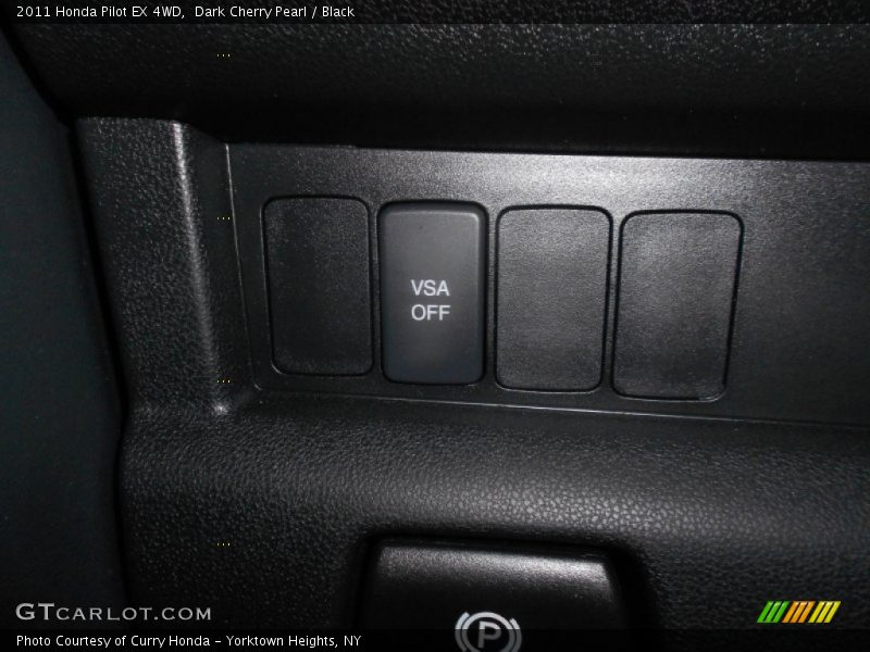 Dark Cherry Pearl / Black 2011 Honda Pilot EX 4WD
