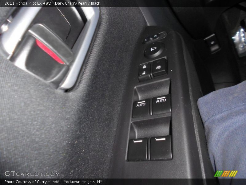 Dark Cherry Pearl / Black 2011 Honda Pilot EX 4WD