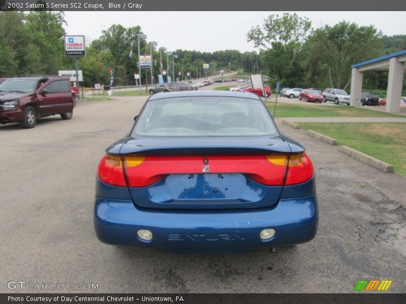 Blue / Gray 2002 Saturn S Series SC2 Coupe