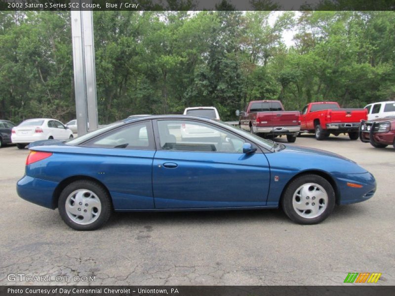 Blue / Gray 2002 Saturn S Series SC2 Coupe