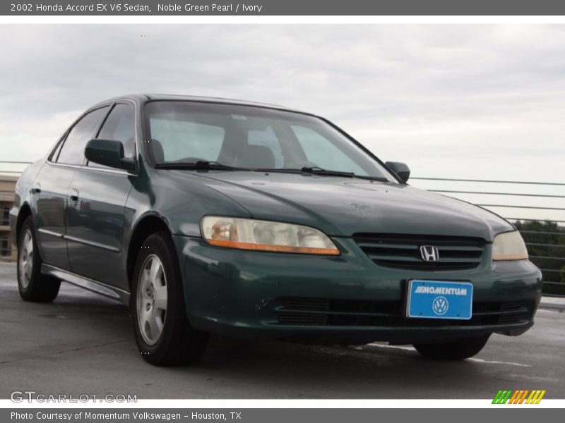 Noble Green Pearl / Ivory 2002 Honda Accord EX V6 Sedan