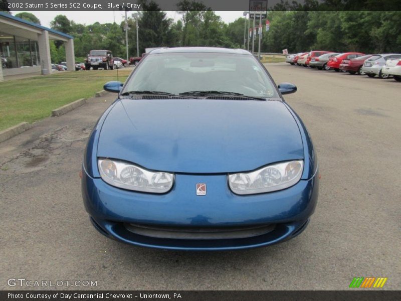 Blue / Gray 2002 Saturn S Series SC2 Coupe