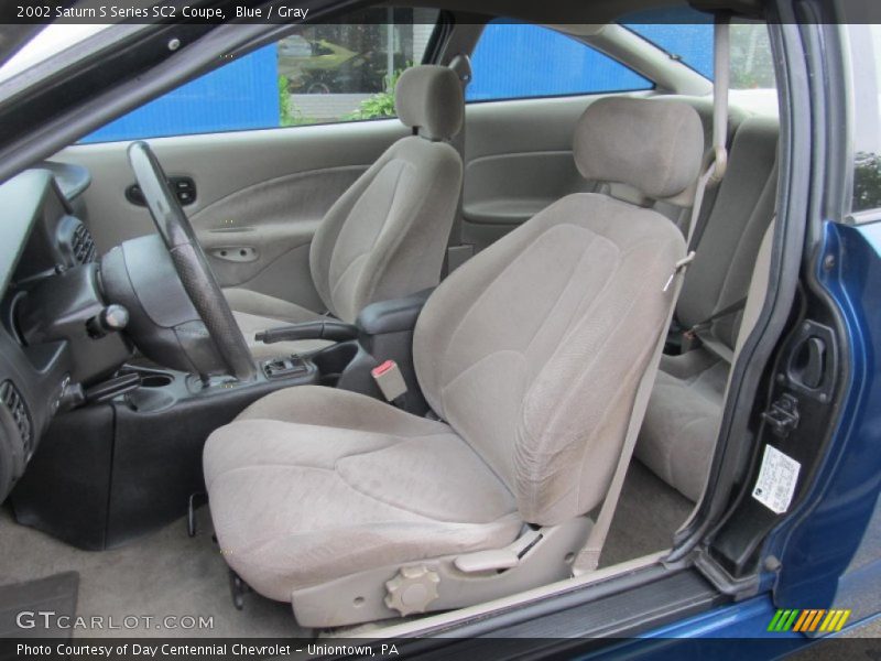 Blue / Gray 2002 Saturn S Series SC2 Coupe