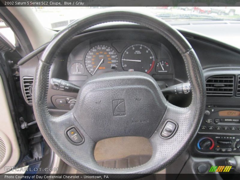 Blue / Gray 2002 Saturn S Series SC2 Coupe