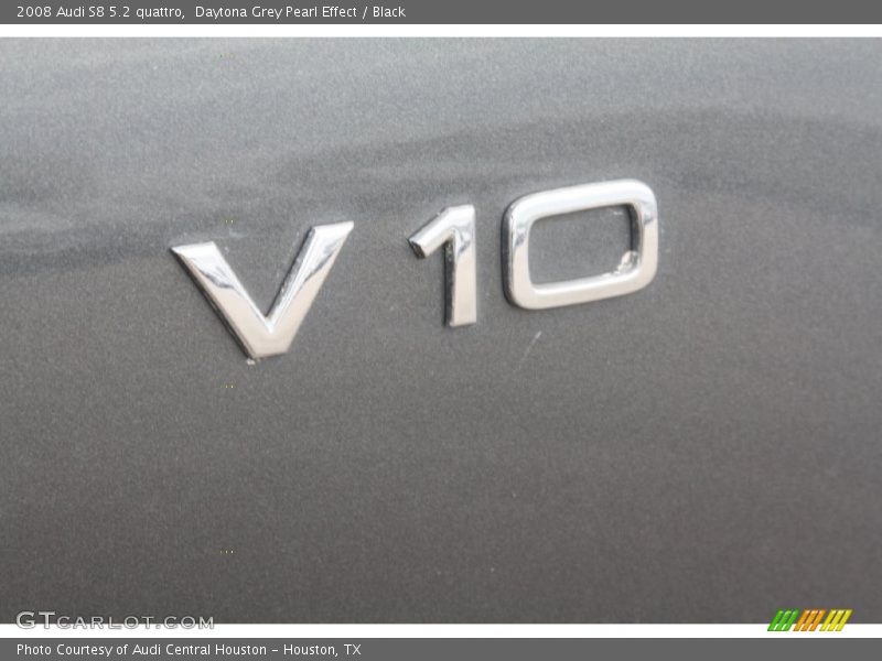 Daytona Grey Pearl Effect / Black 2008 Audi S8 5.2 quattro