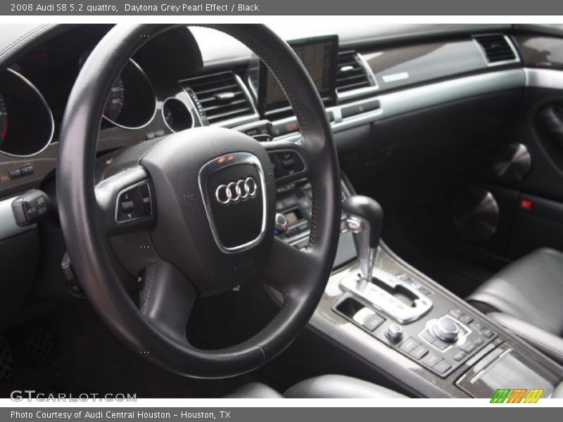 Daytona Grey Pearl Effect / Black 2008 Audi S8 5.2 quattro