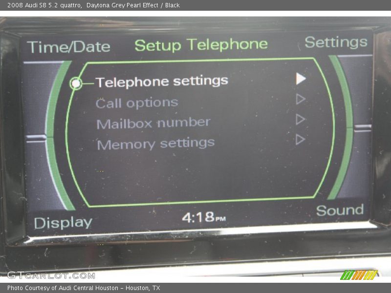 Controls of 2008 S8 5.2 quattro